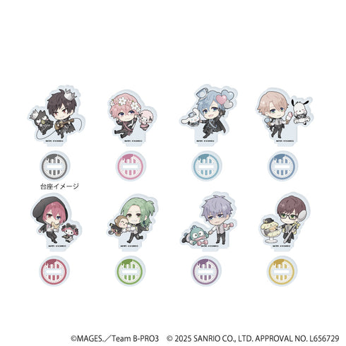 『B-PROJECT~熱烈*ラブコール~×サンリオキャラクターズ』アクリルぷちスタンド02/BOX(全8種)(ミニキャライラスト)